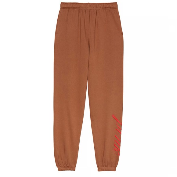 PINK Fleece High-Waist Sweatpants - Picture 2 of 9